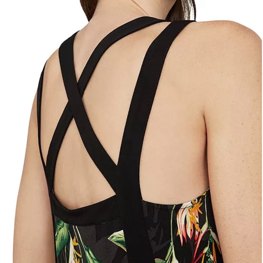 BCBGMAXAZRIA printed Handkerchief-Hem Mindi Dress